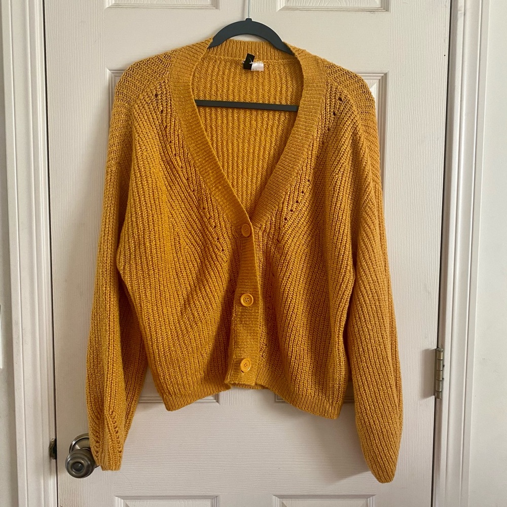 Mustard cardigan